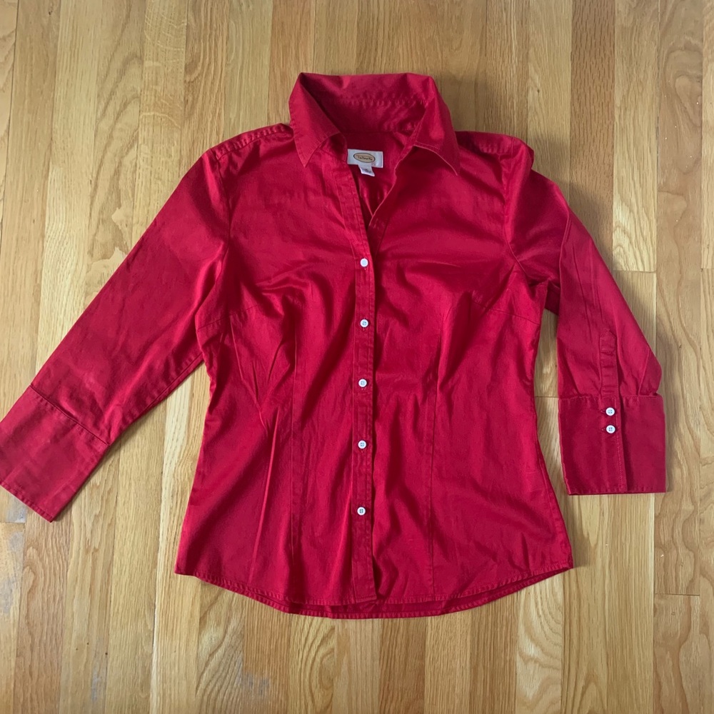 Bright Red Button-Down - image 1